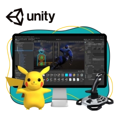 Мир игр на Unity 2D на популярном движке + AI-помощники - КИБЕРшкола программирования для детей, компьютерные курсы для школьников, начинающих и подростков - KIBERone г. Дзержинск