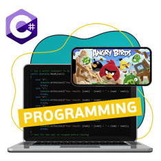 Программирование на C#. Удивительный мир 2D-игр - КИБЕРшкола программирования для детей, компьютерные курсы для школьников, начинающих и подростков - KIBERone г. Дзержинск