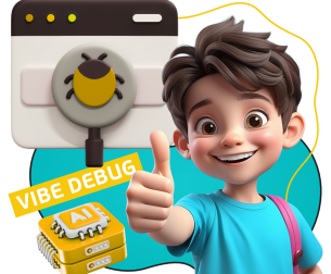 Тестирование & Vibe Debug. Охотники за багами - КИБЕРшкола программирования для детей, компьютерные курсы для школьников, начинающих и подростков - KIBERone г. Дзержинск